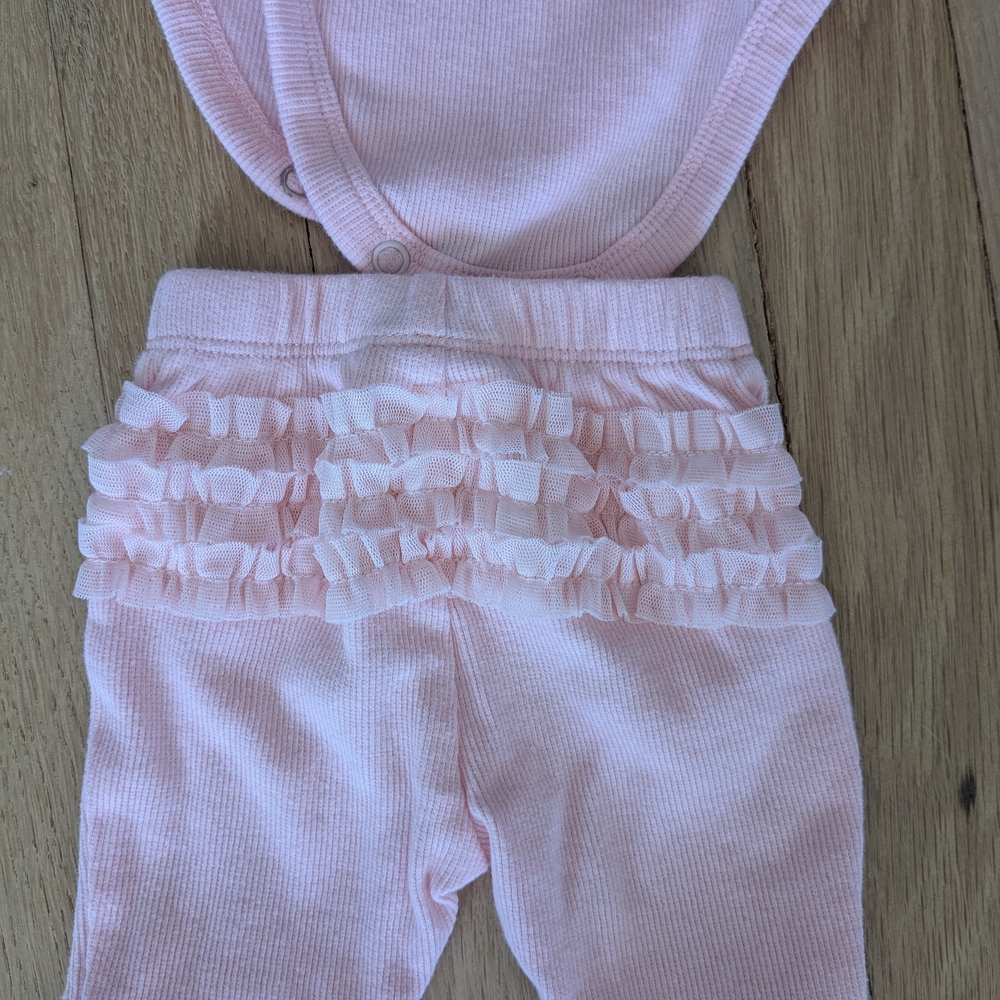 Pink Ruffled Baby Outfit - Picture 3 of 6